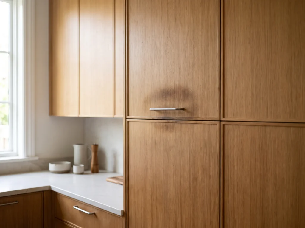 Wood kitchen cabinetry patina K