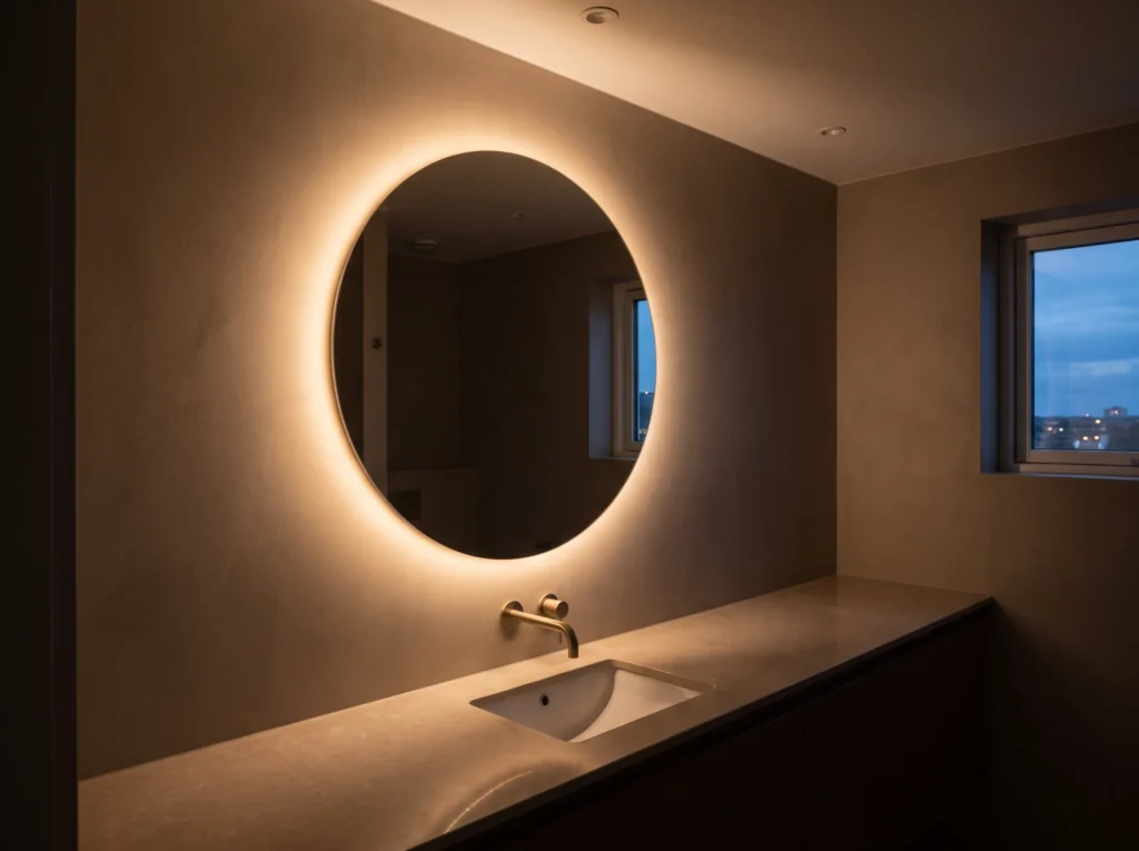 Modern bathroom vanity illuminat… K