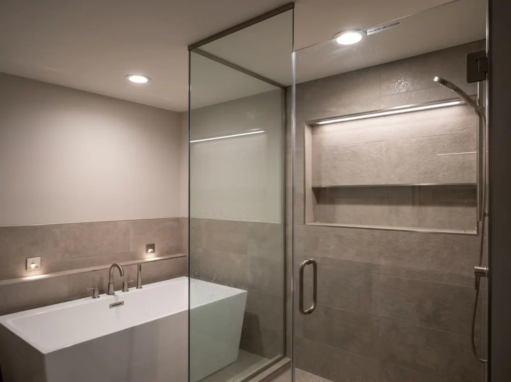Bathroom shower lighting and bat… K