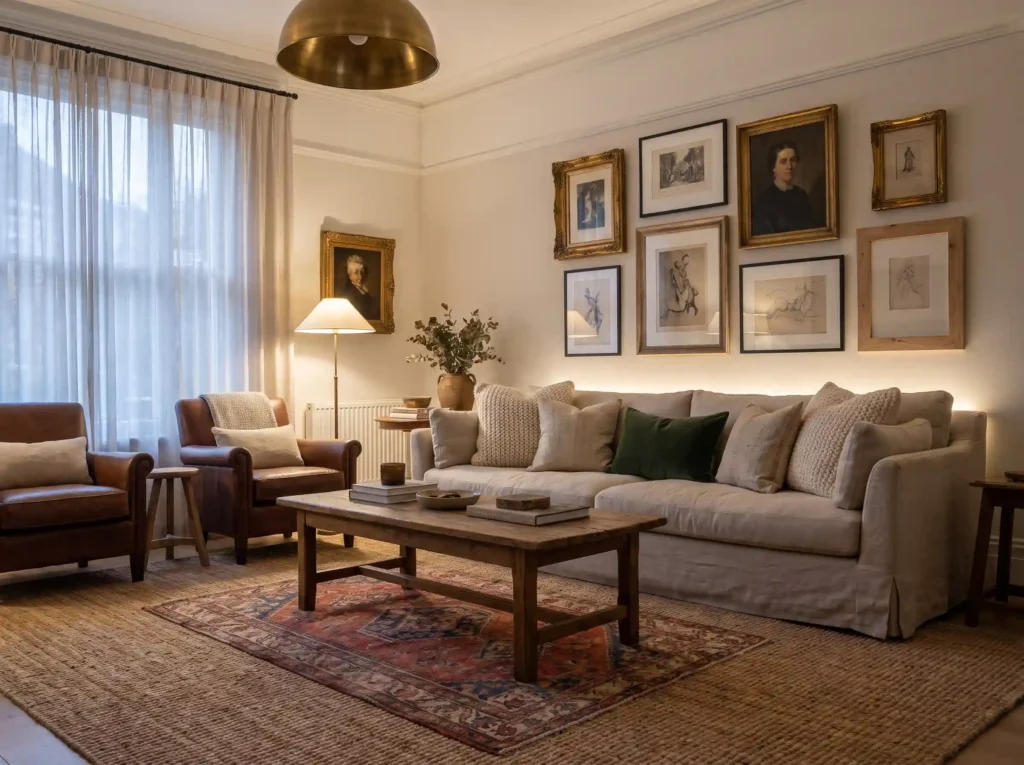 Layered living room interior design K