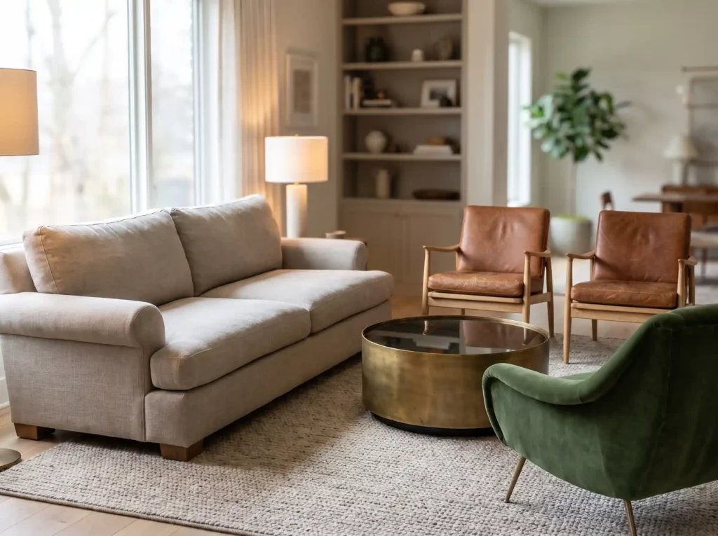 Living room seating arrangement K