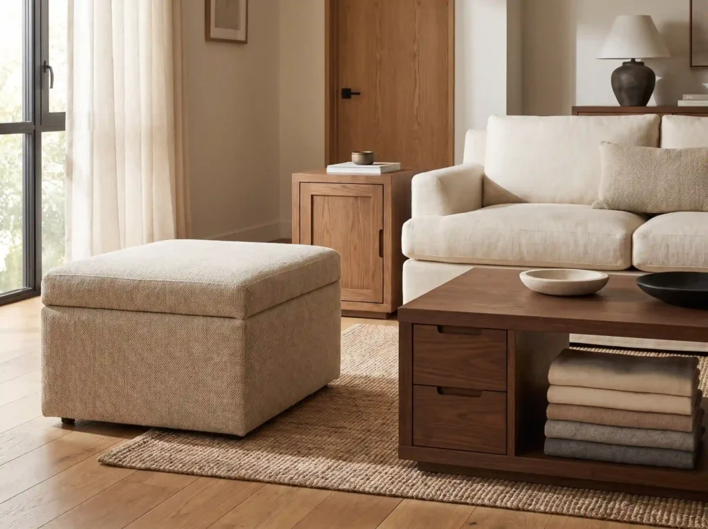 Living room with storage furniture K