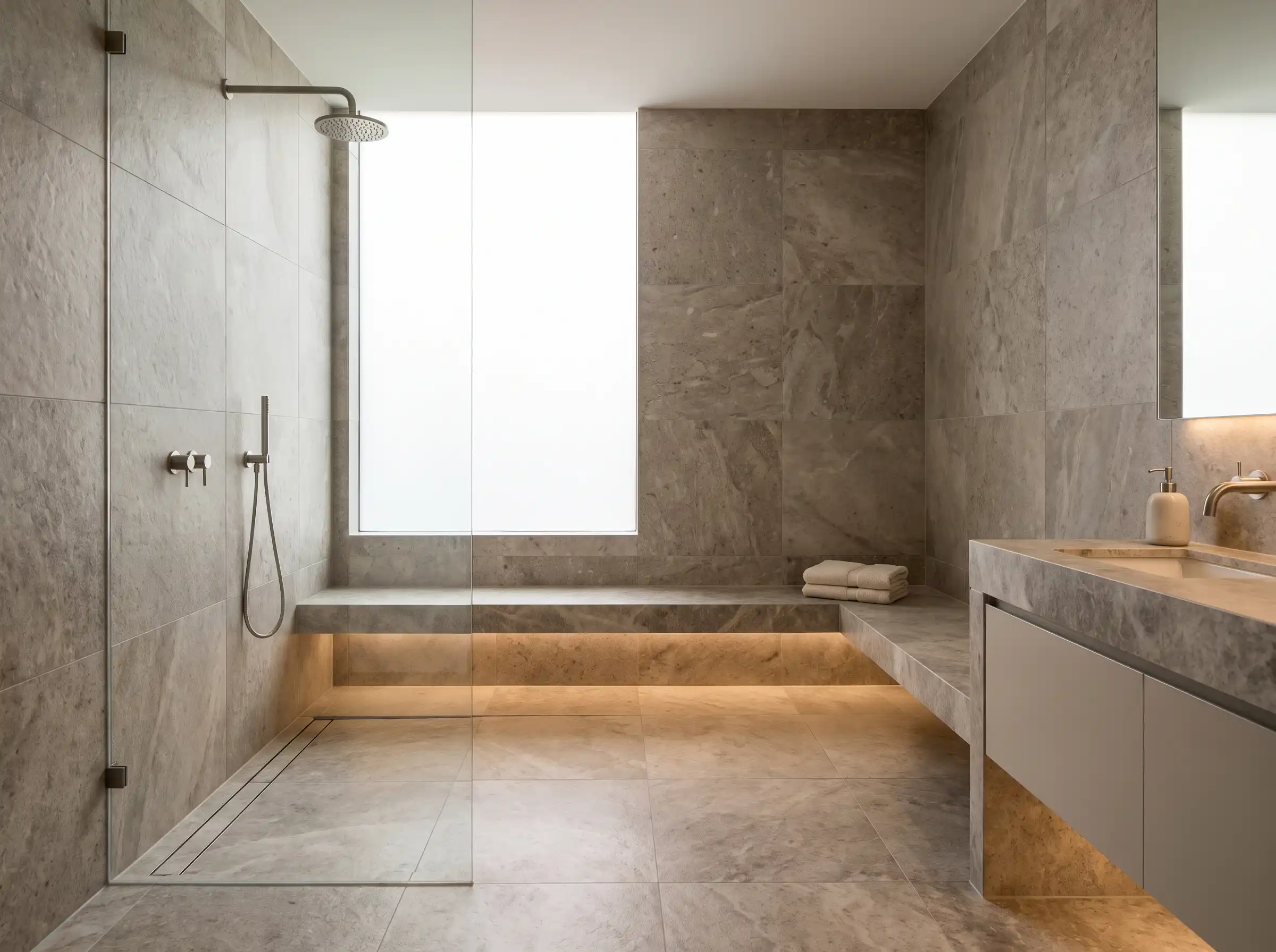 Wet room bathroom architectural … K
